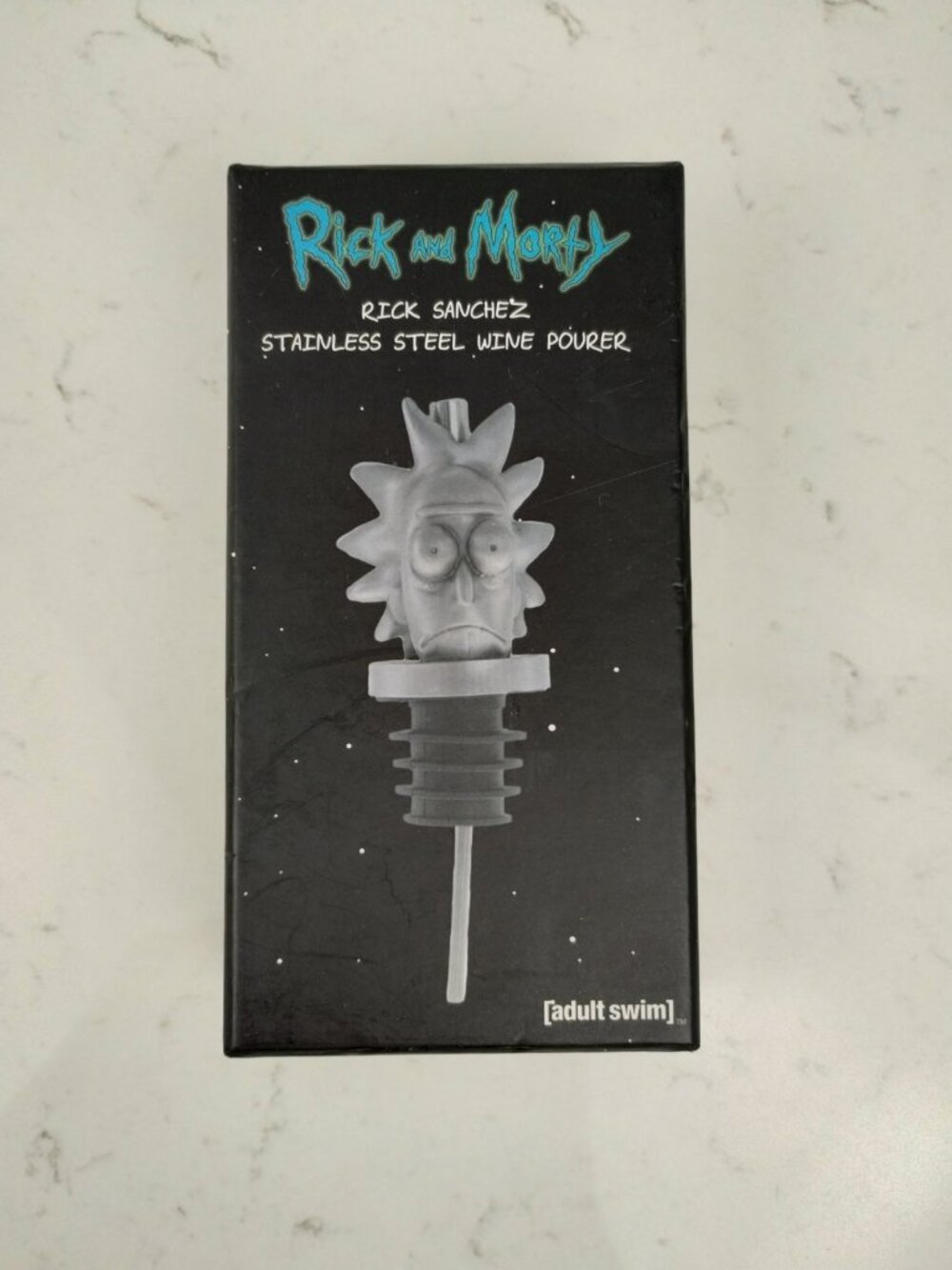 Rick and Morty Silver Rick Sanchez Wine Pourer - One Size